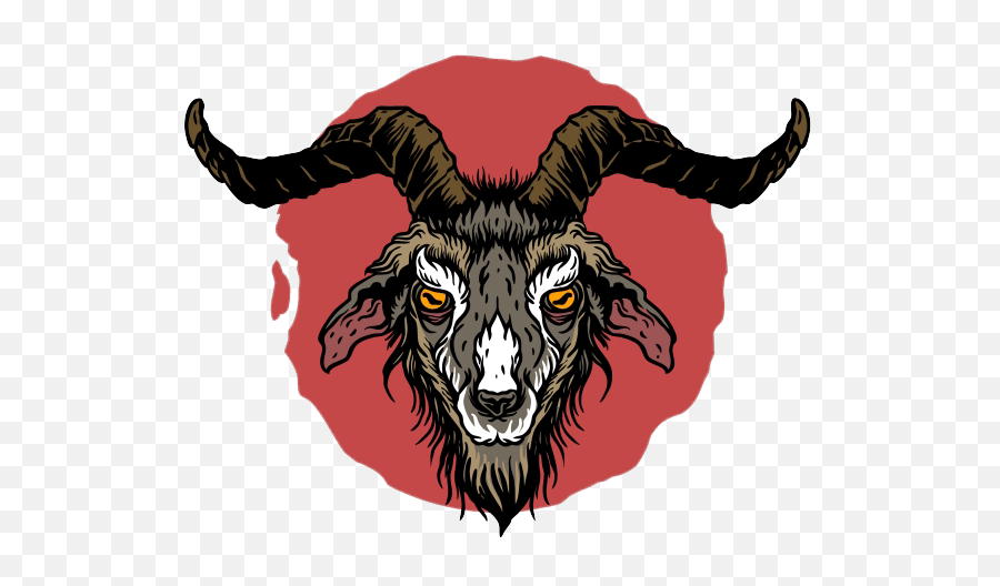 Download Satan Goat 666 Satanic Satanist Satans Devil - Goats Head Tattoo Neo Traditional Png,666 Png