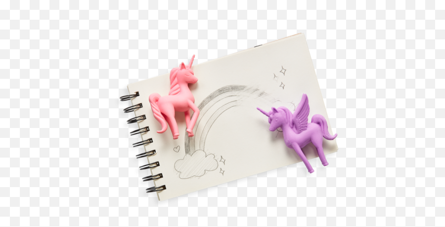Unicorn Bff Cotton Candy Scented Erasers - Animal Figure Png,Bff Png