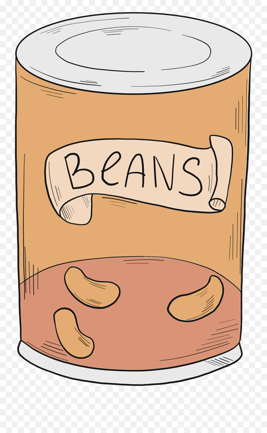 Canned Beans Clipart Free Download Transparent Png Creazilla - Cartoon Canned Beans Png,Beans Transparent
