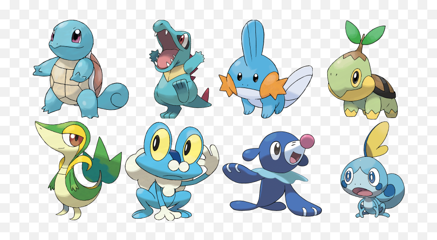 Download 263 Kb Png - Pokemon Most Popular Starter Full All Water Starters Pokemon,Pokemon Ash Png