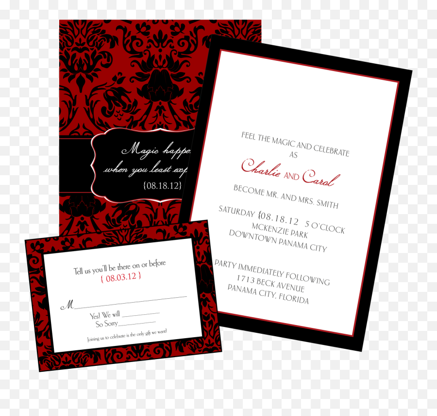 Wedding Invitations Png Picture 884934 - Wedding Card Print Png,Wedding Invitation Png