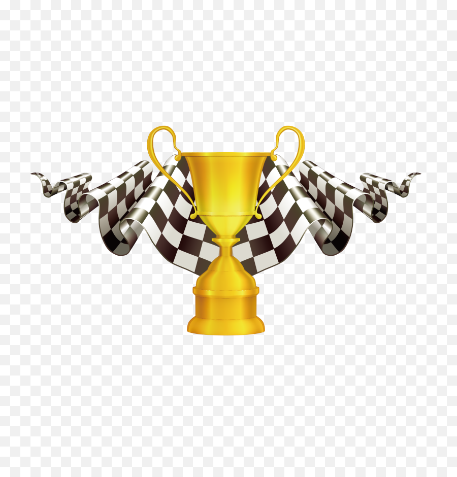 Transparent Background Racing Trophy Clipart - Race Flag Png,Trophy Transparent Background