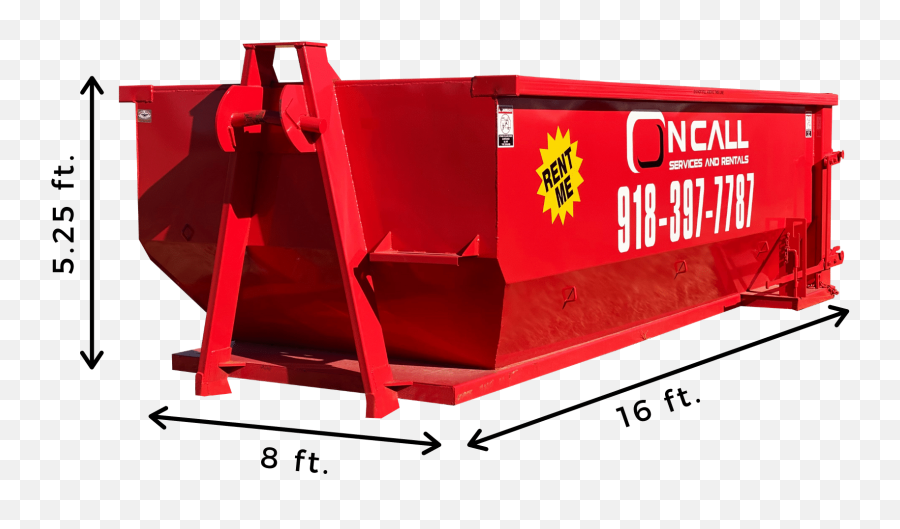 Roll Off Dumpster Rentals In Tulsa - Horizontal Png,Dumpster Png