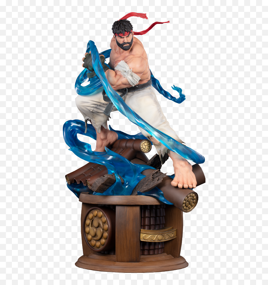 Street Fighter Battle Ryu Statue By Pop Culture Shock - Fictional Character Png,Ryu Hadouken Png