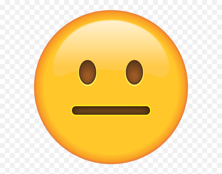 Download Neutral Face Emoji - Neutral Face Emoji Png,Shrug Emoji Png