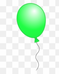 Balloons - Green Balloon Black Background Png,Black Balloon Png