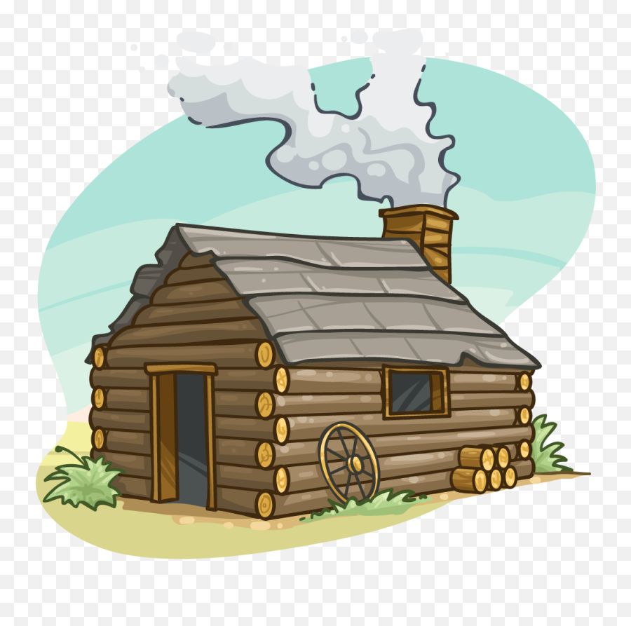 House Clipart Free Library Png Files - Log Cabin Clipart,Pilgrim Png
