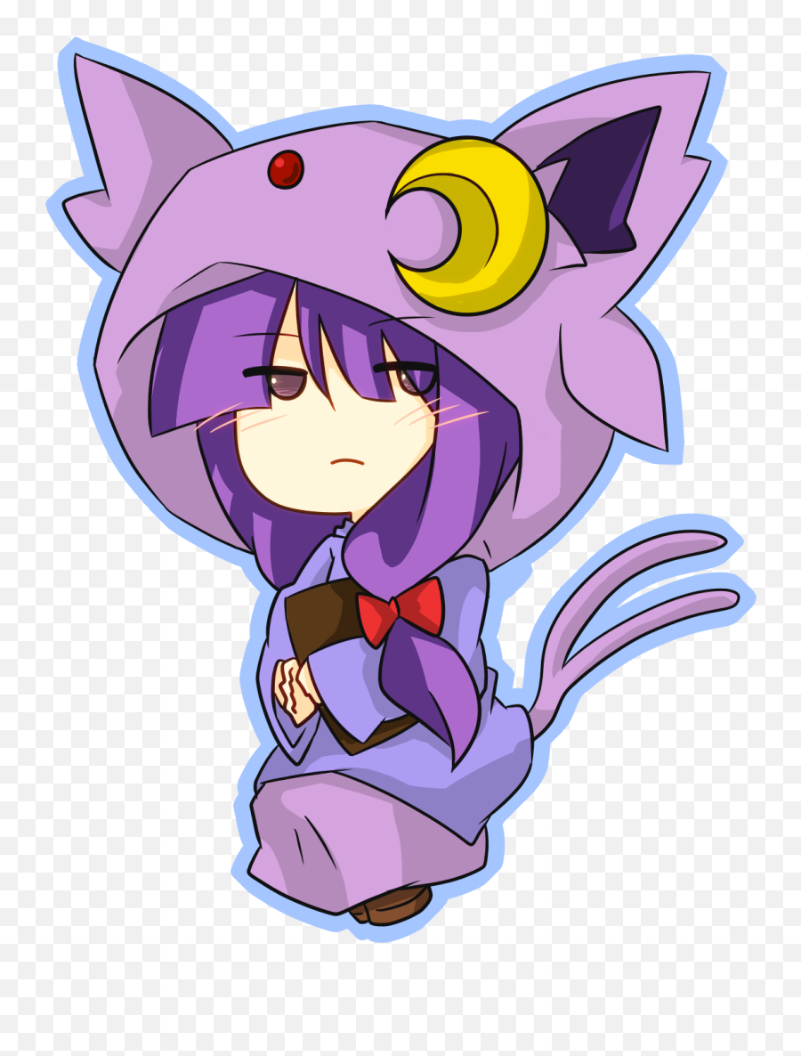 Patchouli Knowledge And Espeon Touhou 1 More Danbooru - Fictional Character Png,Espeon Transparent