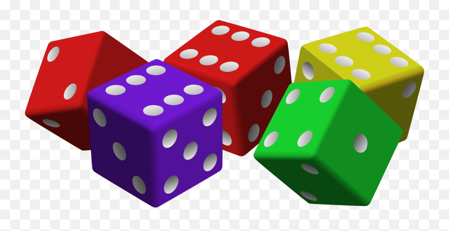 Free Dice Gambling Images - Colored Dice Clipart Png,D20 Transparent Background