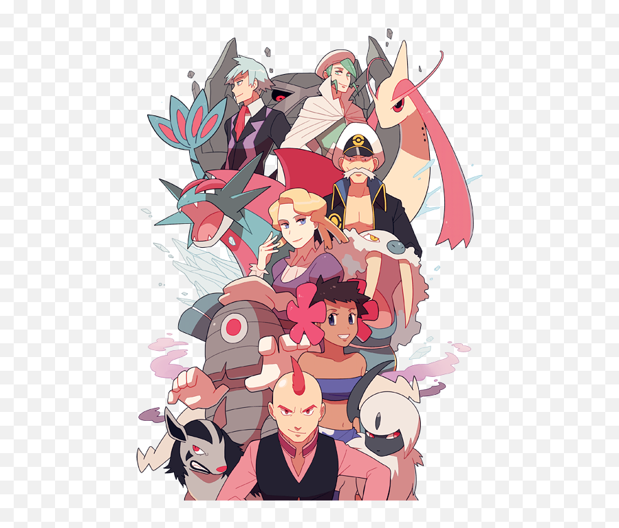 Steven Stone Milotic Absol Metagross Salamence And 7 - Lesbian Pokemon Team Png,Absol Png