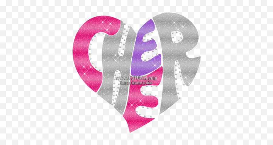 Heart Silhouette Cheer Iron - Cstown Girly Png,Cheerleader Silhouette Png