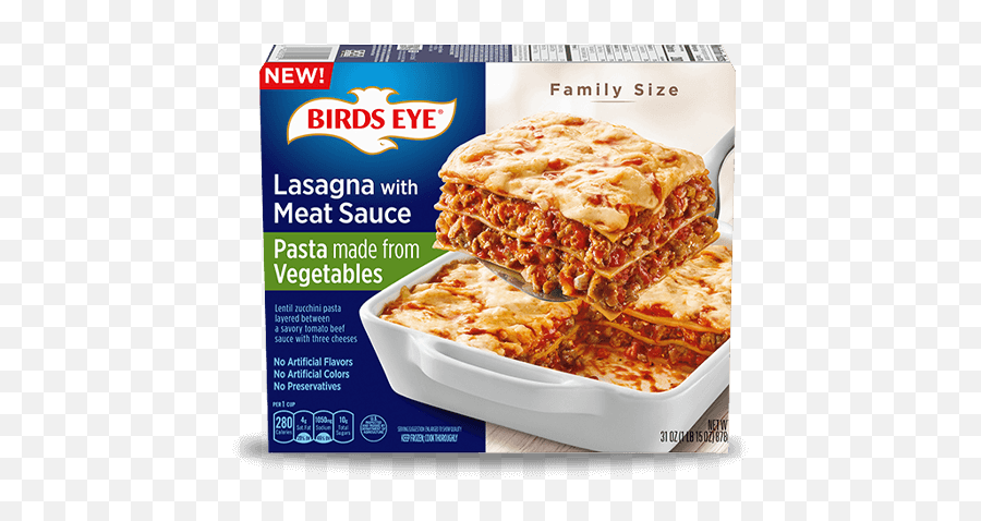Lasagna With Meat Sauce - Birds Eye Lasagna With Meat Sauce Png,Lasagna Transparent