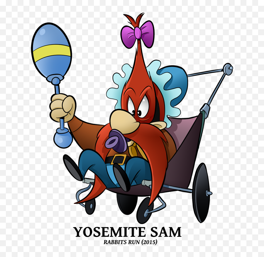 Yosemite Sam Png - Yosemite Sam Looney Tunes Rabbits Run,Yosemite Sam Png