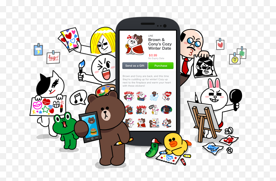 Line Creators Market Now Taking - Line App Png,Line Stickers Transparent