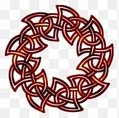 Celtic Knot Color Ornament - Circle Red Transparent png