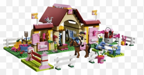 Lego 3189 Friends Heartlake Horse Stables Barn Jumping - Lego Friends Stable Png,Stable Png