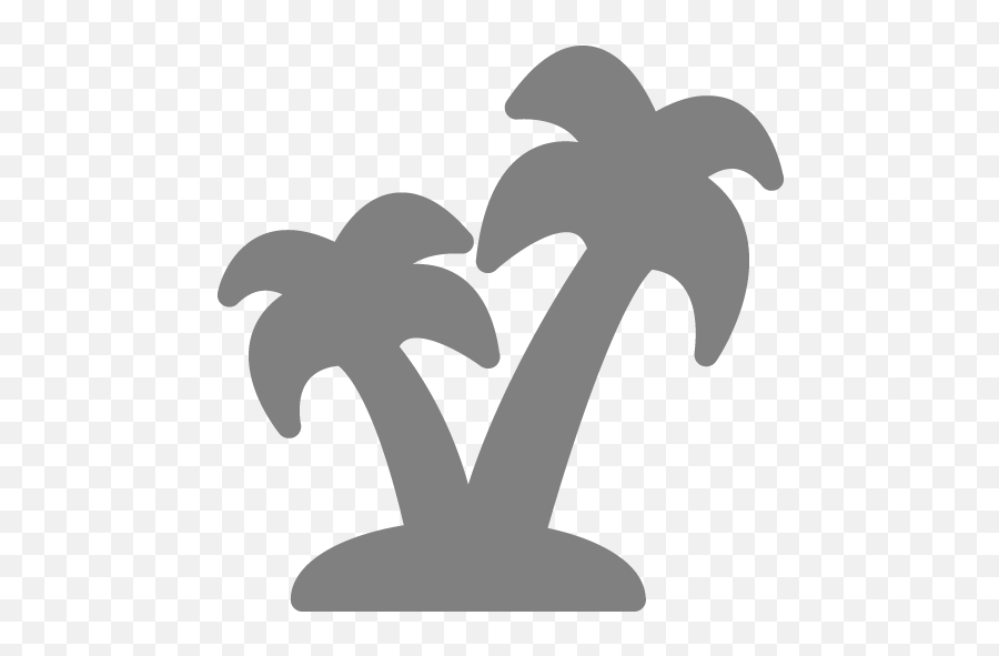 Gray Palm Tree 2 Icon - Palm Tree Icon Gray Png,Palm Tree Icon