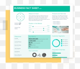 Use This Beautiful Fact Sheet Template For Free Xtensio - Vertical png