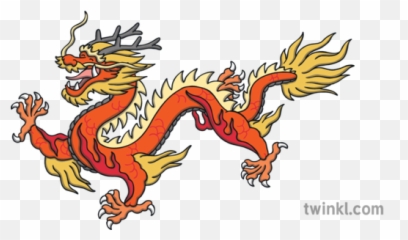 Chinese Dragon Complete Illustration - Twinkl Chinese Dragon Png,Chinese Dragon Transparent