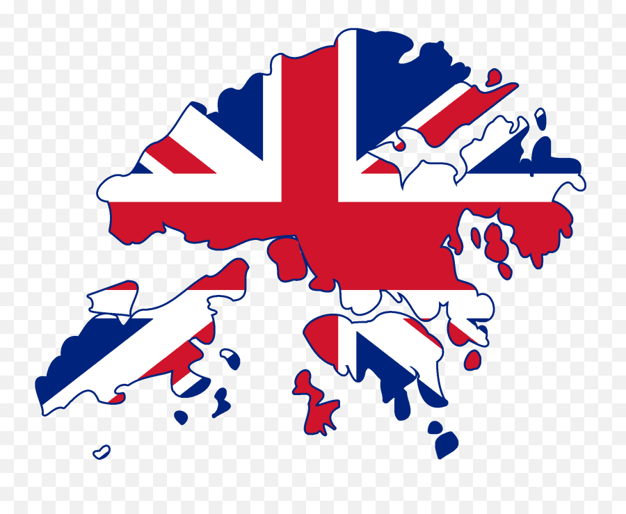American Flag Png File - British Hong Kong Map Transparent Hong Kong And England,American Flag Png Transparent