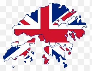American Flag Png File - British Hong Kong Map Transparent Hong Kong And England,American Flag Png Transparent