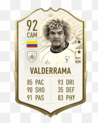 Valderrama Icon Card - Fifa 21 png