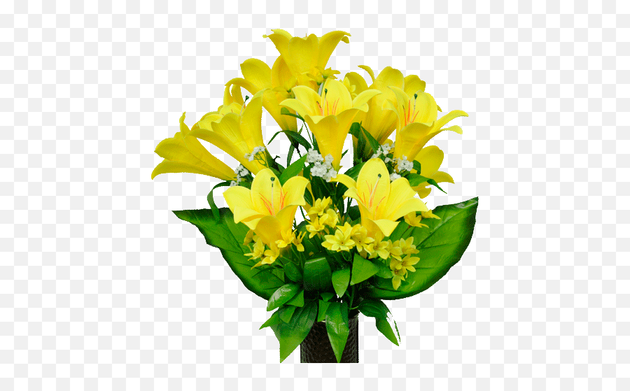 Yellow Satin Lily - Easter Lily Yellow Png,Easter Lily Png