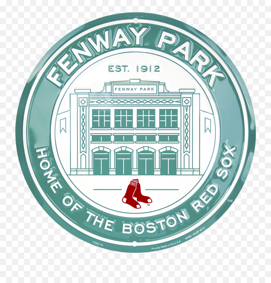 12 Fenway Park Boston Red Sox Metal Circular Sign Png