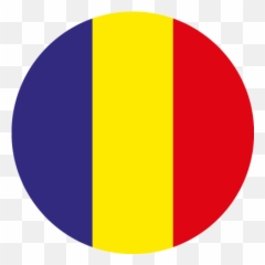 Norway Emba - Romania Flag Round Png