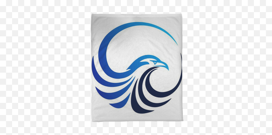 Plush Blanket Hawk Logoeagle Symbolbird Iconmedia Modern - Eagle Logo Png,Eagles Icon