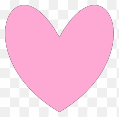 Pink Heart Outline Clip Art N8 Free Image - Transparent Gif png