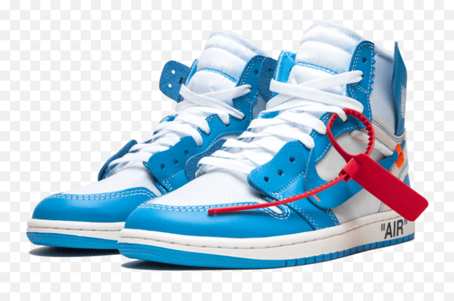 Air Jordan 1 X Off - White Unc By Youbettefly Nike Jordan 1 X Off White Png,Jordans Png