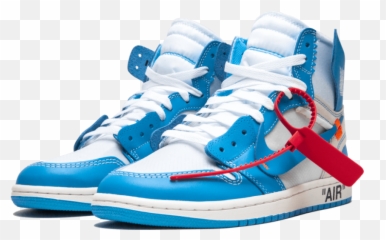 Air Jordan 1 X Off - White Unc By Youbettefly Nike Jordan 1 X Off White Png,Jordans Png