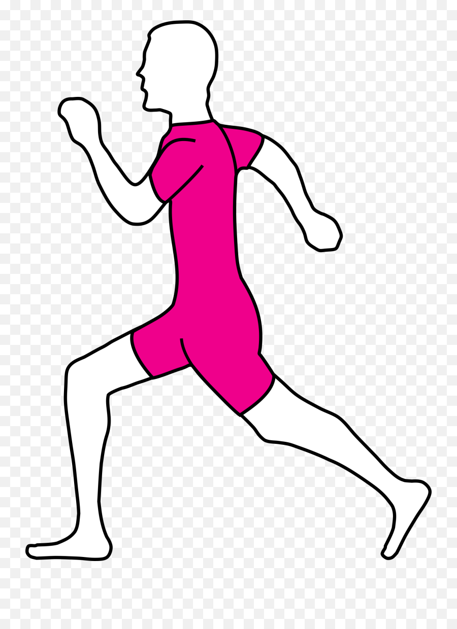 Running Man Clip Art - Vector Clip Art Online Draw A People Running Png,Man Running Png