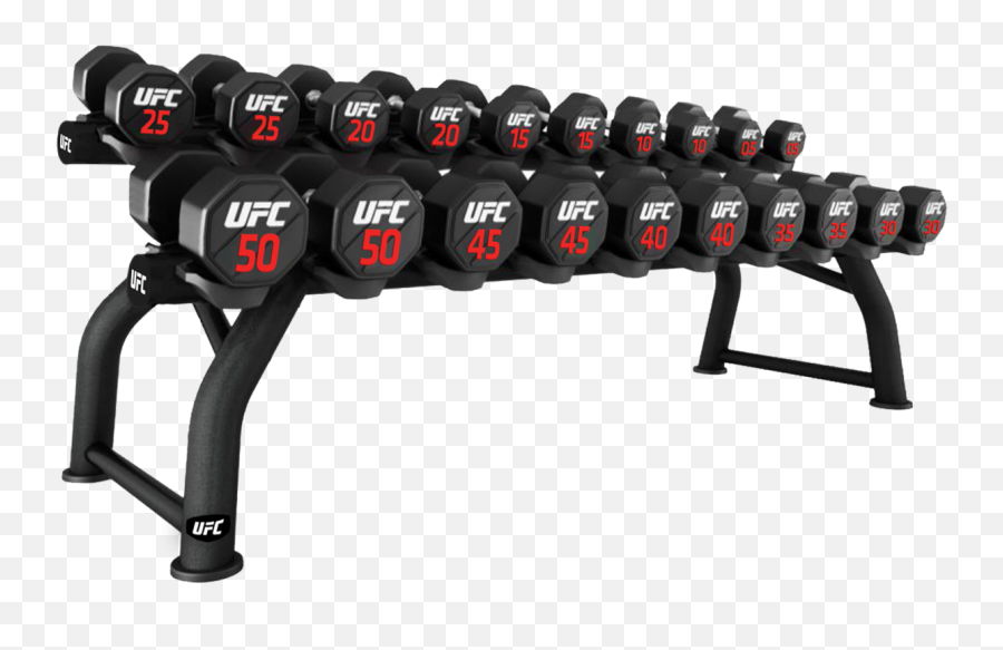 Ufc Train Strength 10 Pair Horizontal Dumbbell Rack - Ufc Dumbbells Png,Ufc Png