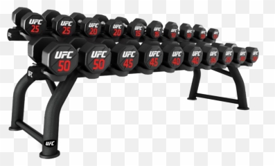 Ufc Train Strength 10 Pair Horizontal Dumbbell Rack - Ufc Dumbbells Png,Ufc Png