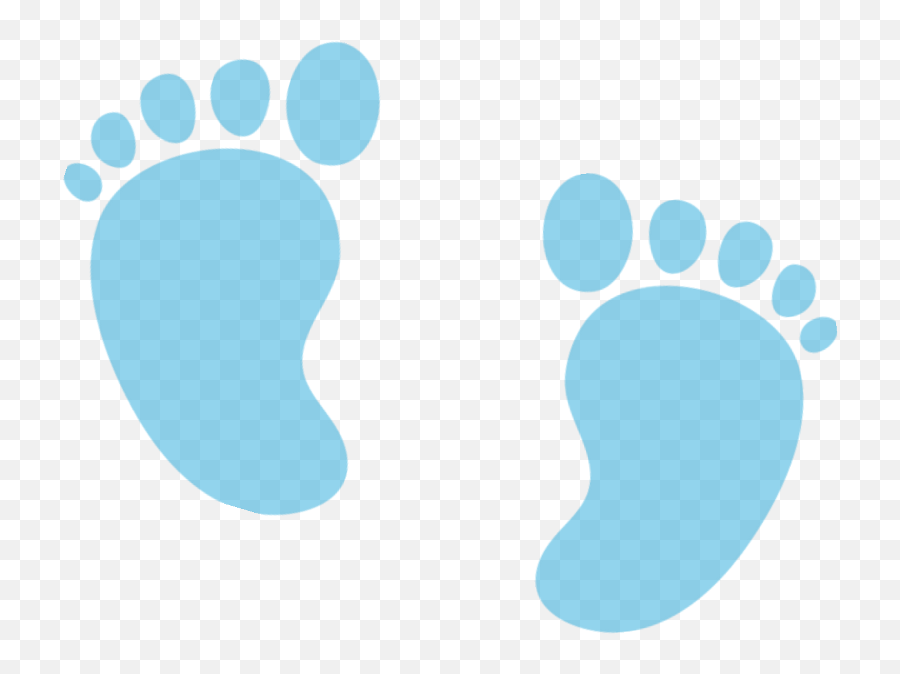 Feet Footprint Print Pastel Blue Boy - Baby Foot Print Png,Baby Feet Png