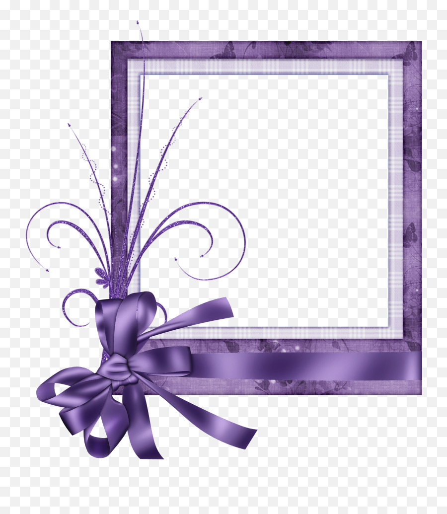Lavender Clipart Name Tag Frame - Transparent Graduation Picture Frame Png,Purple Border Png