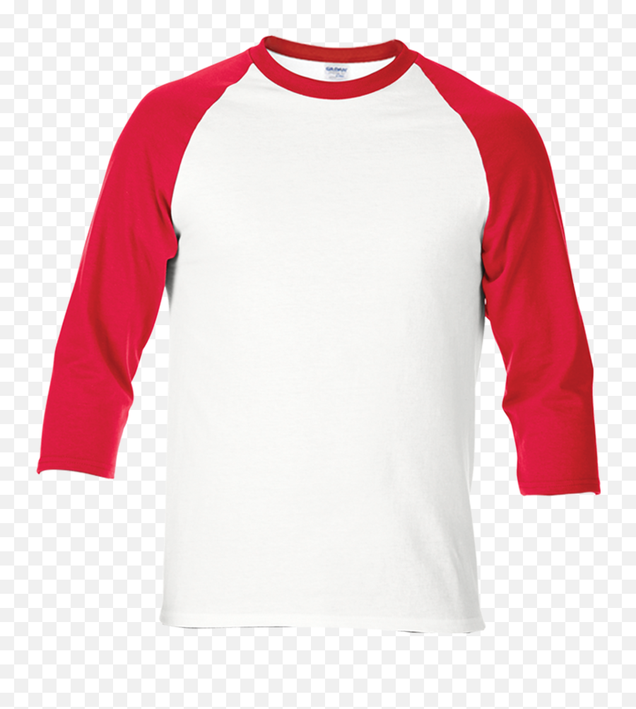 4 Sleeve Raglan T - Black And White Raglan Png,Red T Shirt Png