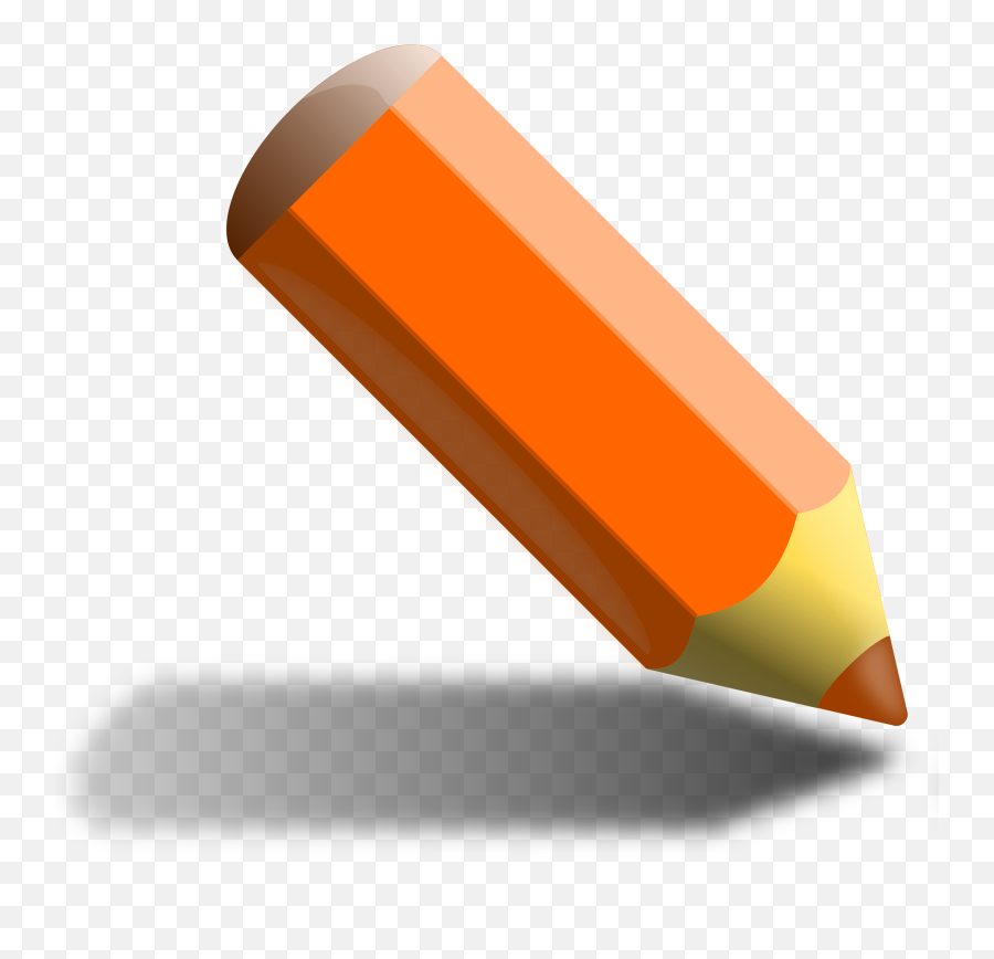 This Free Icons Png Design Of Orange Pencil - Green Pencil Colored Pencil Clipart,Pencil Clip Art Png