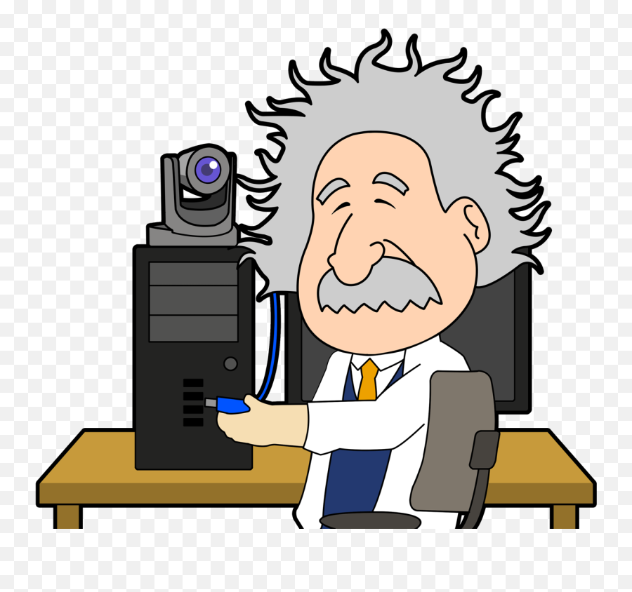 Einstein With Usb Camera - Cartoon Png,Einstein Png