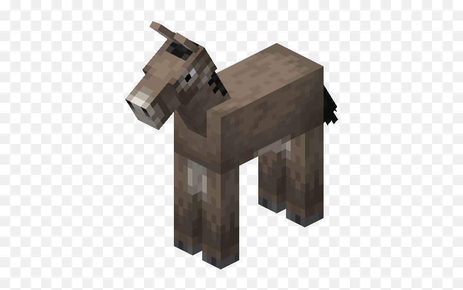 Baby Donkey - Minecraft Zombie Horse Build Png,Donkey Png