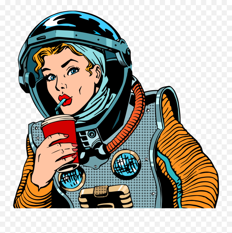 Download Drink Art Astronauts Pop Royalty - Free Free Png Hq Pop Art Astronaut Png,Astronaut Clipart Png