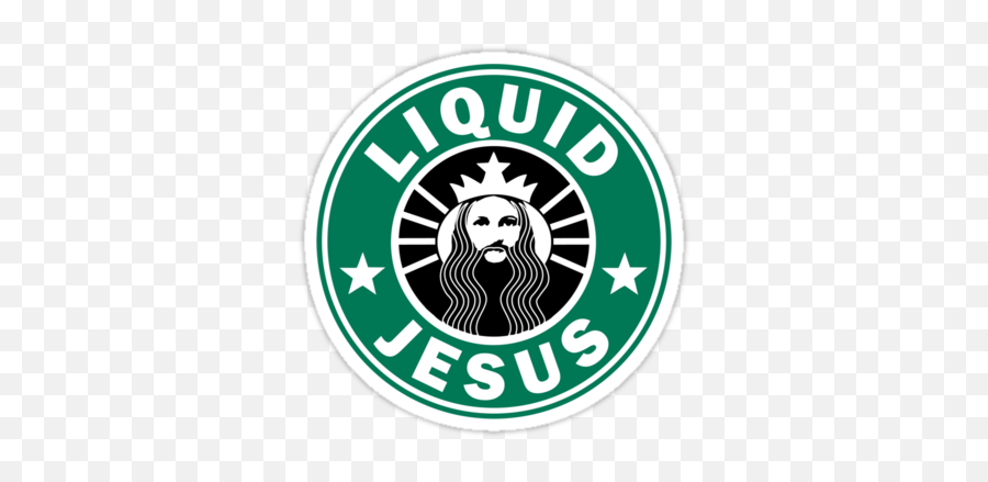 Lol Jesus Pictures Liquid Starbucks Has Some - Starbucks Logo Transparent Background Png,Starbucks Logo Png