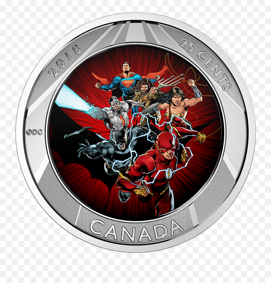 2018 Canada The Justice League 3d Coin - Justice League Png,Justice League Png
