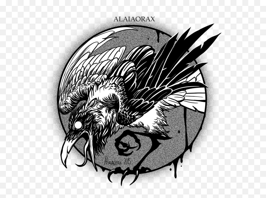 Raven Tattoo Clipart - Crow Tattoo Png,Arm Tattoo Png