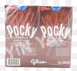 Glico Pocky Double Chocolate 47g - Pack Of 10 Ezaki Glico Png,Pocky Png