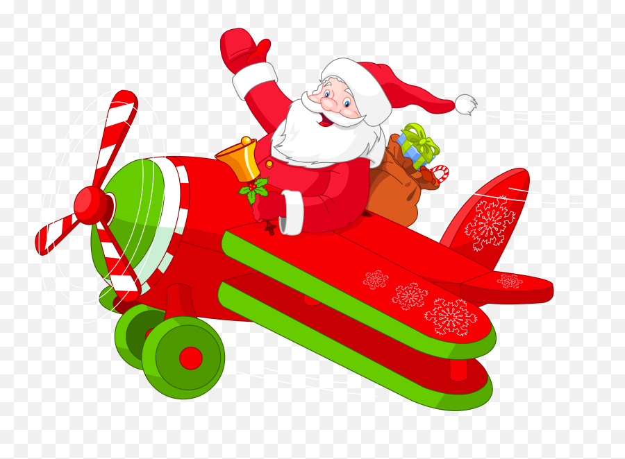 Download Image Free Christmas Airplane Clipart Png Plane Transparent