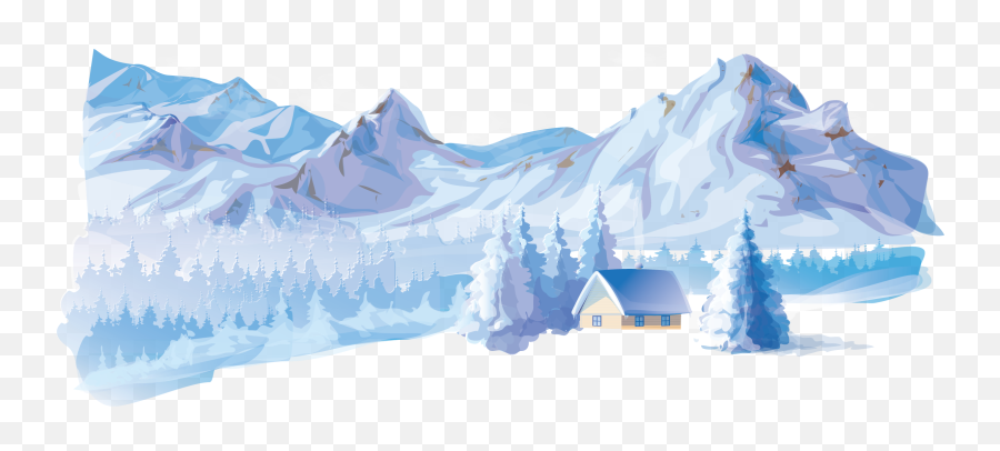 Hd Winter Euclidean Transprent Png Free 1109234 - Png Snow Mountain Png,Mountain Background Png