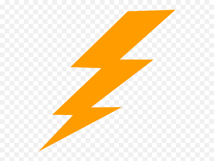 Download Orange Lightning Bolt Png Image With No Background - Lightning Bolt Thunder Png,Bolt Png